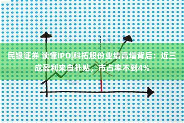 民银证券 读懂IPO|科拓股份业绩高增背后：近三成盈利来自补贴，市占率不到4%