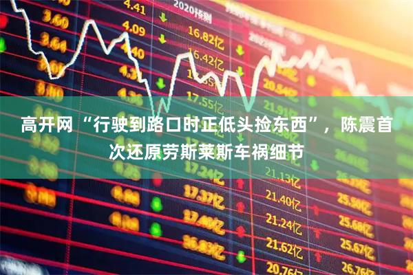 高开网 “行驶到路口时正低头捡东西”，陈震首次还原劳斯莱斯车祸细节