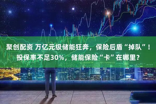 聚创配资 万亿元级储能狂奔，保险后盾“掉队”！投保率不足30%，储能保险“卡”在哪里？