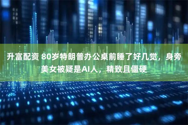 升富配资 80岁特朗普办公桌前睡了好几觉，身旁美女被疑是AI人，精致且僵硬